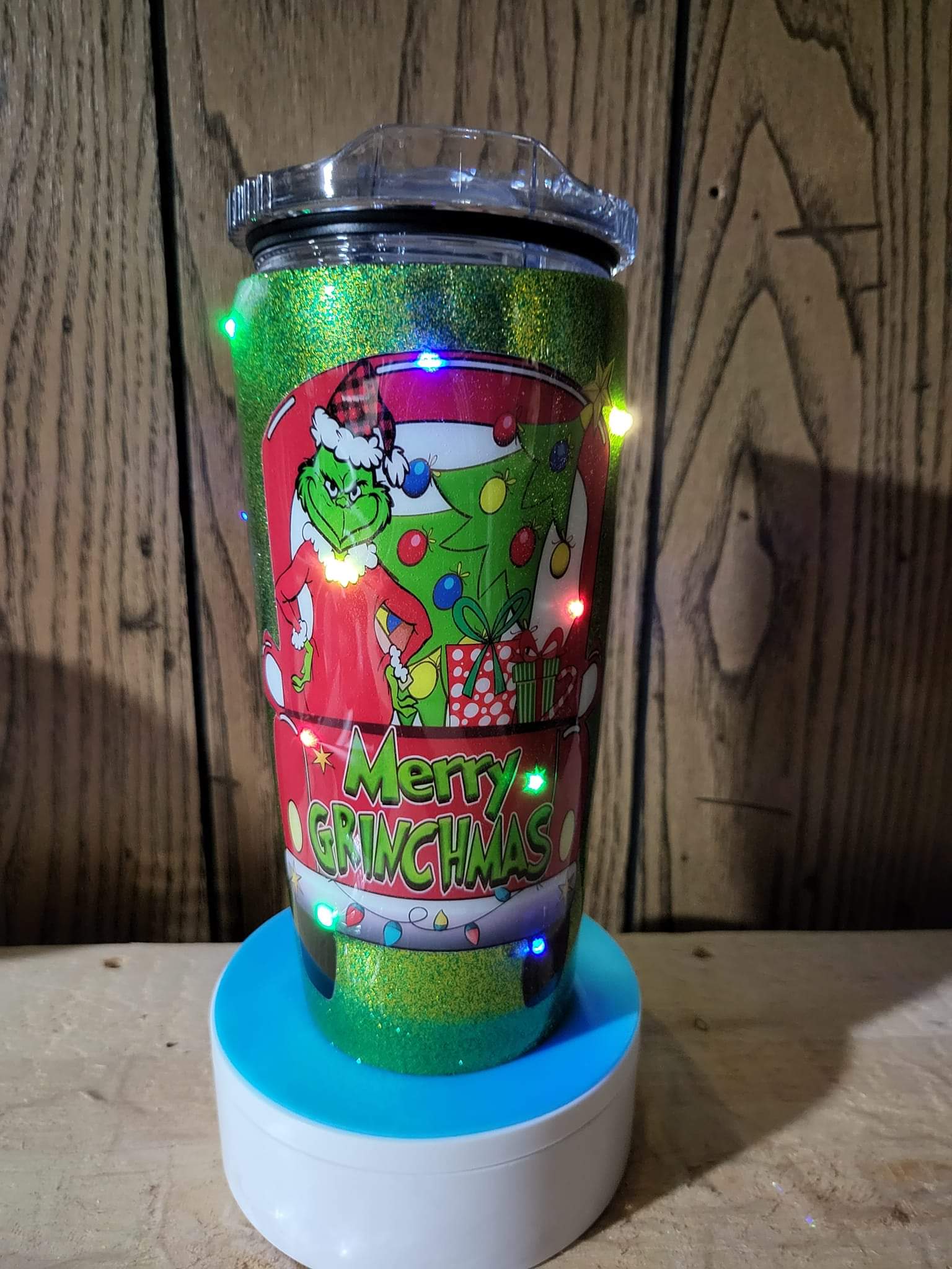 Merry Grinchmas 20oz Lighted Tumbler Tara's Country Creations